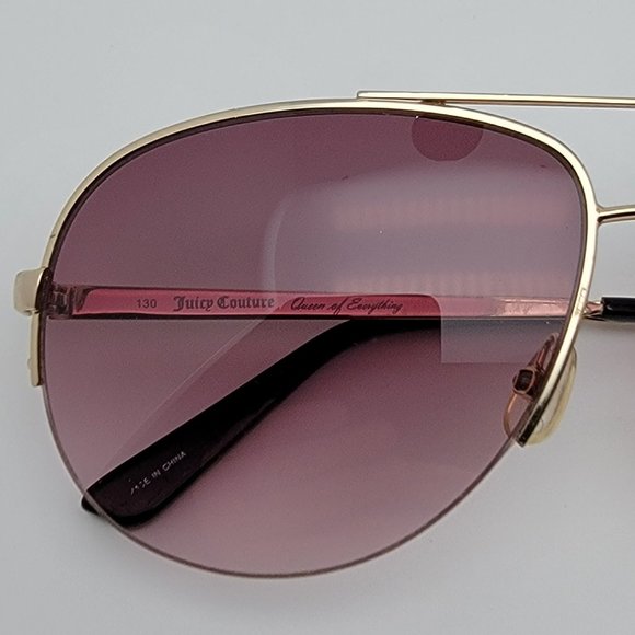 *SOLD* Juicy Couture Platinum/S 03YG Gold Frame Brown Gradient Lens Sunglasses - Picture 12 of 12